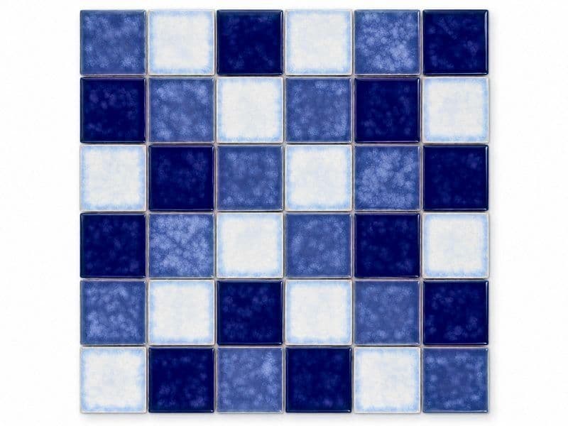 Light Blue Crystal Glaze Mixed Classic Pool Mosaic (MCS650701) · photo 2026