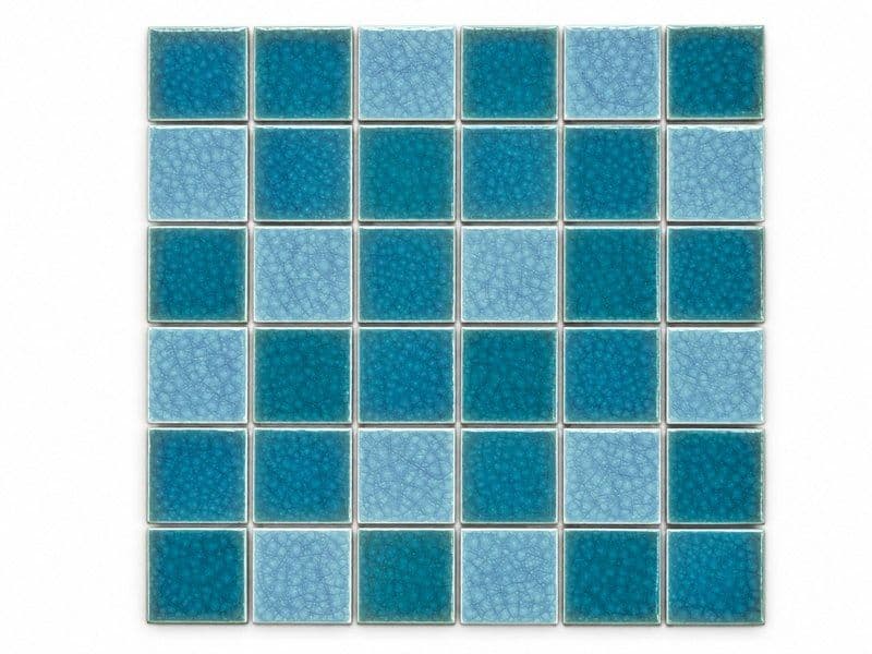 Dark Green & Lake Green & Sky Blue Ice Crackle Mixed Lampang Mosaic (MCS650956) · photo 2026