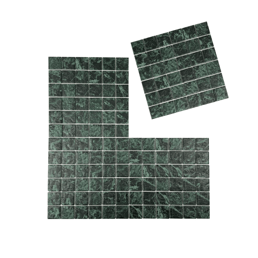 MCP650307 | Green Big Flower Marble Pattern Mosaic