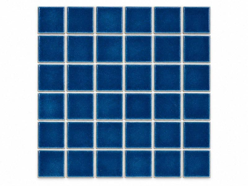 Deep Blue Ice Crackle Solid Lampang Mosaic (MCS650948) · photo 2026