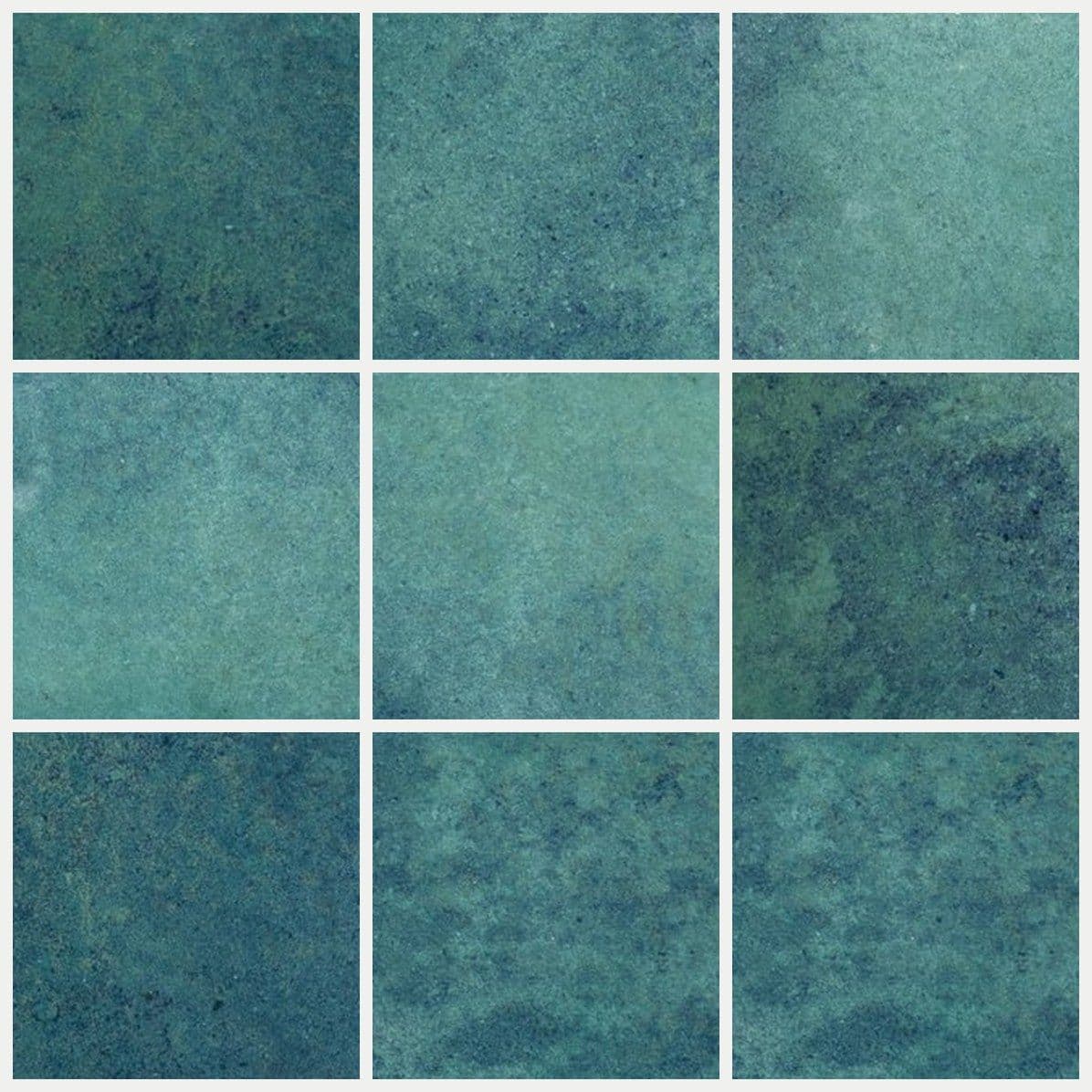 Oceanic Patina Glossy Azure Pool Tile (MSL36326)