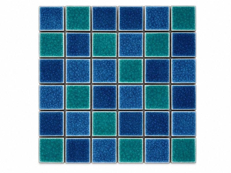 Dark Green & Light Blue & Deep Blue Ice Crackle Mixed Lampang Mosaic (MCS650958) · photo 2026