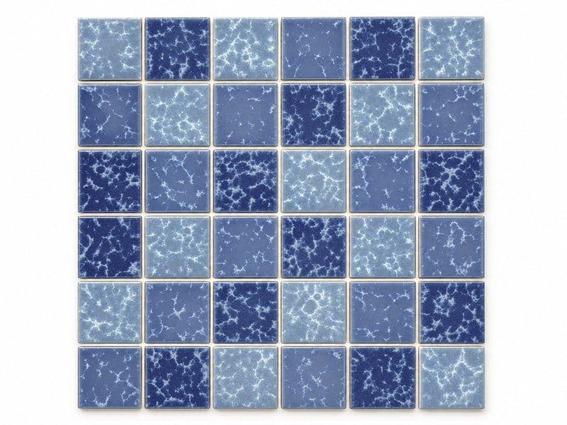 Light Blue Crystal Glaze Mixed Classic Pool Mosaic (MCS650702) · photo 2026