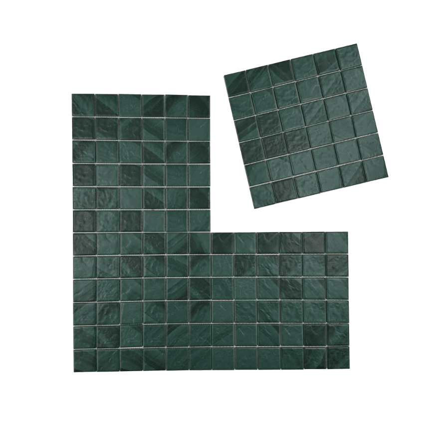 MCP650304 | Mozambico Forest Green Pattern Mosaic