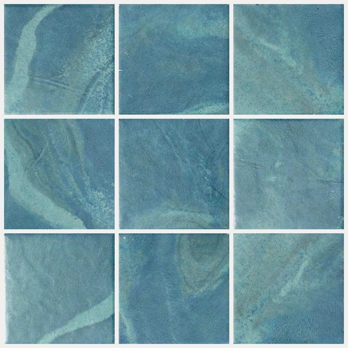 Peacock Blue Glossy Azure Pool Tile (MSL36319)