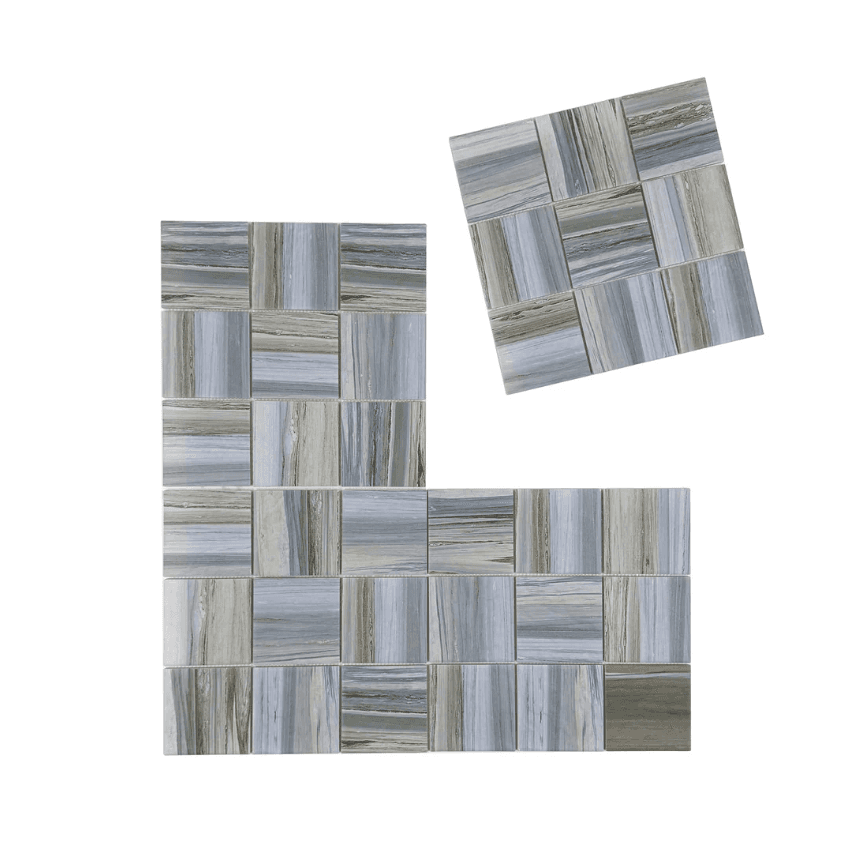 MCP690606 | Light Blue & Milky White & Light Grey Mixed Pattern Mosaic