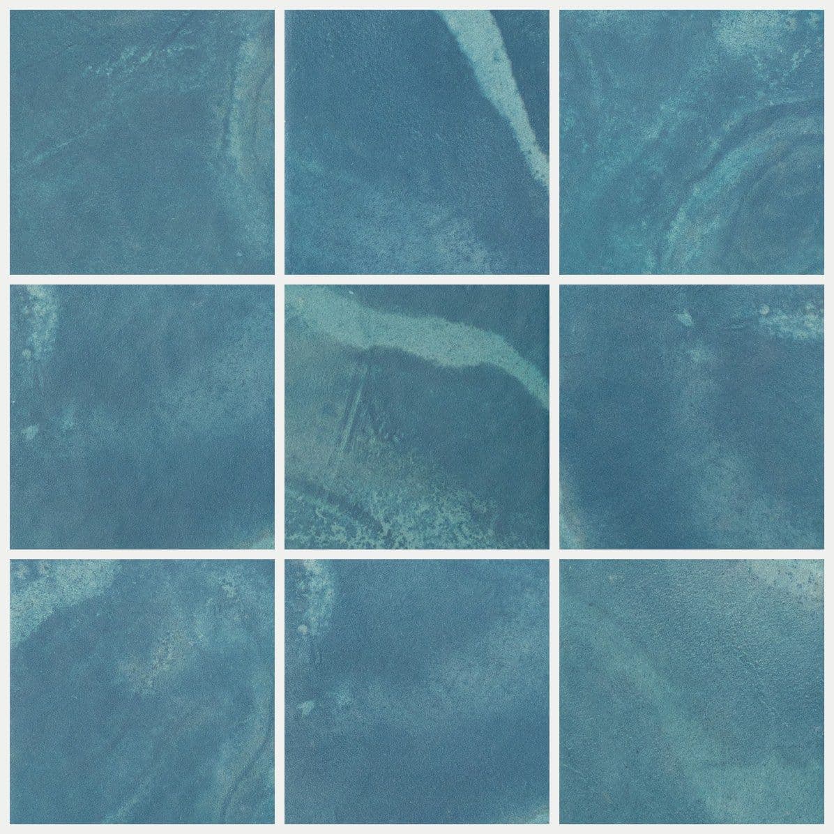 Peacock Blue Matte Azure Pool Tile (MSL36320)