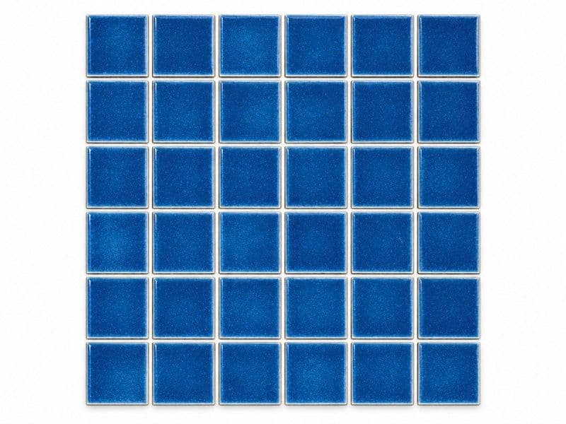 Deep Blue Ice Crackle Solid Lampang Mosaic (MCS650948) · photo 2026