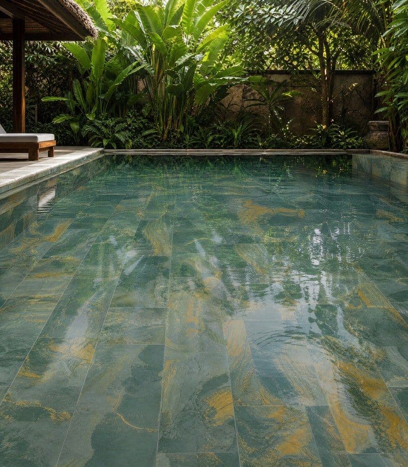 Porcelain Pool Tiles, collection cover