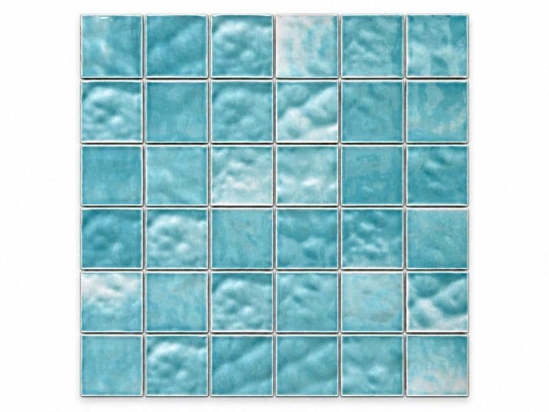 Light Green Wave Wavy Glazed Mosaic (MCS651483) · photo 2026